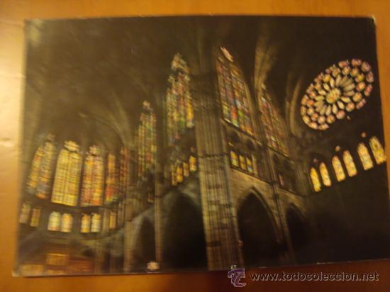 Postcards: antigua postal catedral leon