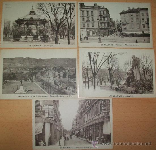 Postales: Postales  (5 postales de Valence) - Foto 1