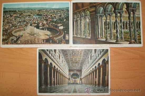 Postales: Postales  (3 postales de Roma) - Foto 1