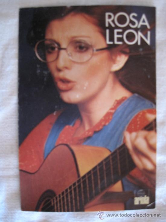Postales: ROSA LEON - POSTAL DE LA CANTANTE. CON DEDICATORIA.