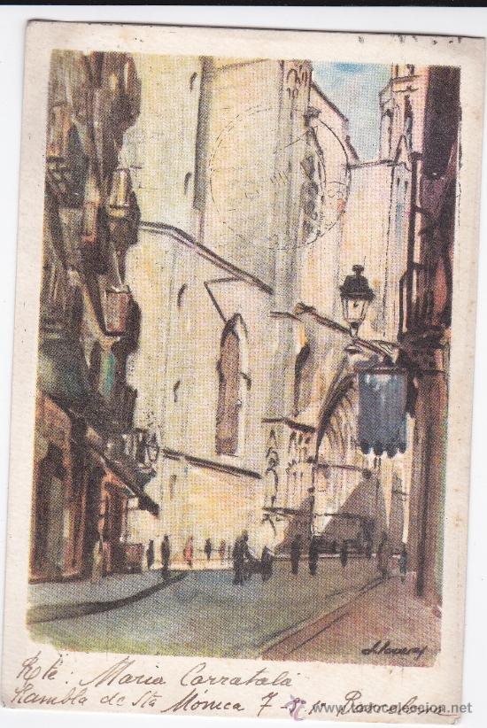 Postales: Puerta Santa Maria Lloveras (escrita)