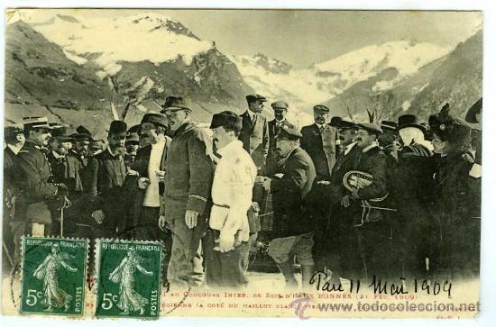 Postales: POSTAL REY ALFONSO XIII EN UNA ESTACION SKI