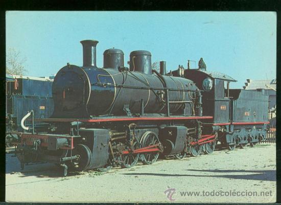 Postales: TARJETA POSTAL   RENFE LOCOMOTORA MALLET. CIR CIRCULAR. SOLO FIRMADA POR DETRAS