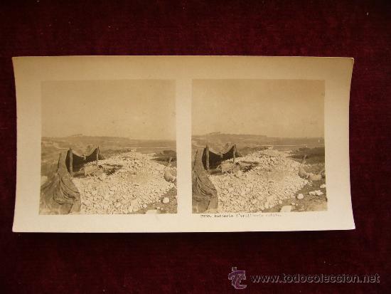 Postais: Postal Estereosc&oacute;pica. 2900. Batterie d'artillerie mobile.