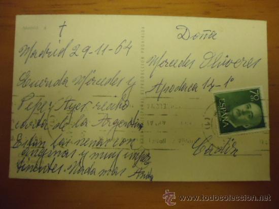 Postales: antigua postal  madrid 1964 - Foto 2