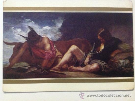 Postales: ANTIGUA POSTAL 1962 MUSEO DEL PRADO VELAZQUEZ MERCURIO Y ARGOS