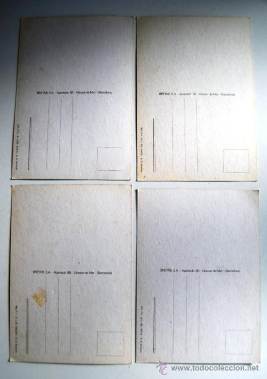 Postales: 4 POSTALES POSTAL DE CHARLES CHAPLIN CHARLOT DIFERENTES - Foto 3
