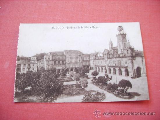 Postales: LUGO -JARDINES DE LA PLAZA MAYOR - Foto 1