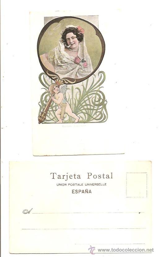 Postales: POSTAL DE LA ACTRIZ MATILDE VOLGUEIR &ndash; A&Ntilde;O 1900 - Foto 1