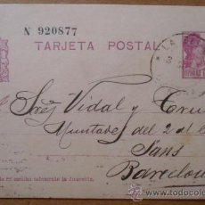Postales: TARJETA POSTAL COMERCIAL CIRCULADA DE LA BISBAL (GERONA) A BARCELONA. SEPTIEMBRE 1934.