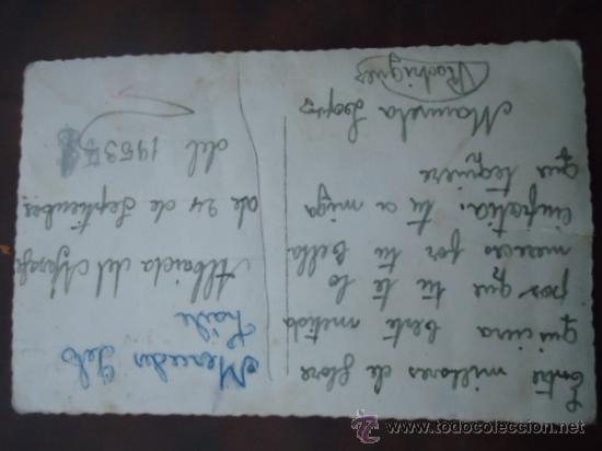 Postales: antigua postal romantica 1953 - Foto 2
