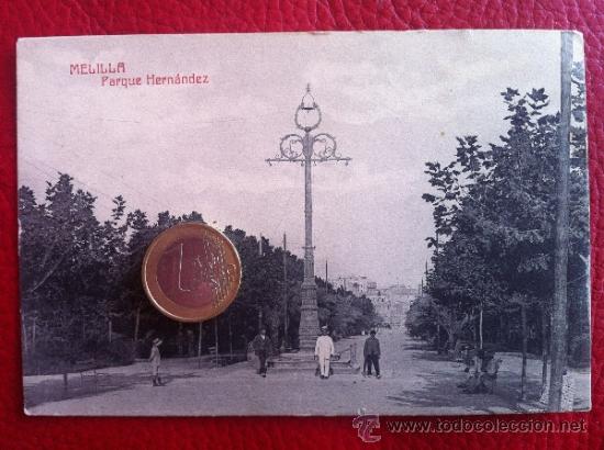 Postales: POSTAL ANTIGUA - MELILLA, Parque Hern&aacute;ndez- ORIGINAL - Foto 2