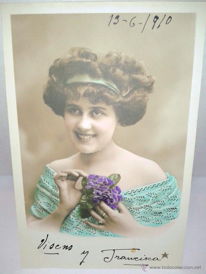 Postales: MAGNIFICA POSTAL ANTIGUA  DEL DIA 13 DE JUNIO DE 1910 - Foto 1