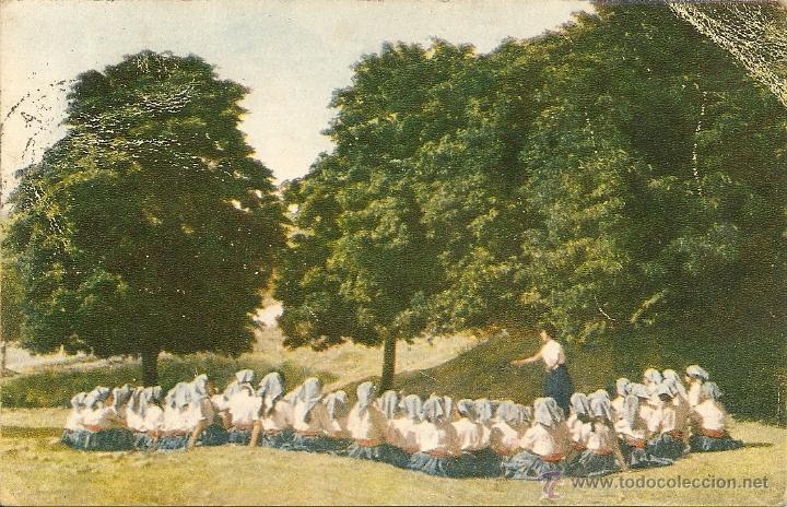 Postales: POSTAL: SECCI&Oacute;N FEMENINA , ALBERGUES DE JUVENTUDES. ESCRITA.