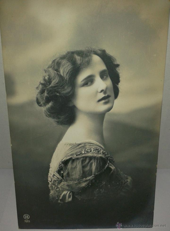 Postcards: PRECIOSA POSTAL ANTIGUA DE CHICA DEL A&Ntilde;O 1911