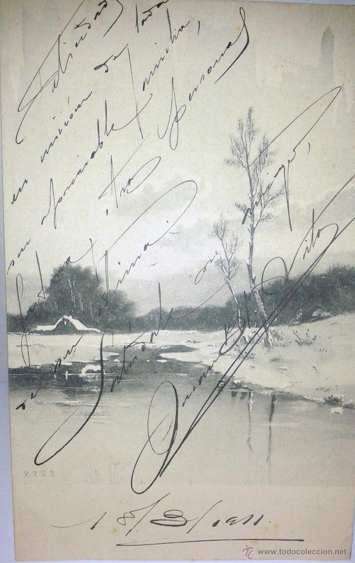 Postales: PRECIOSA POSTAL ANTIGUA  DEL A&Ntilde;O 1911 - Foto 1