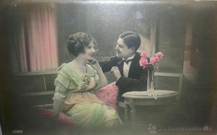 Postales: PRECIOSA POSTAL ANTIGUA DEL A&Ntilde;O  1914 - Foto 1