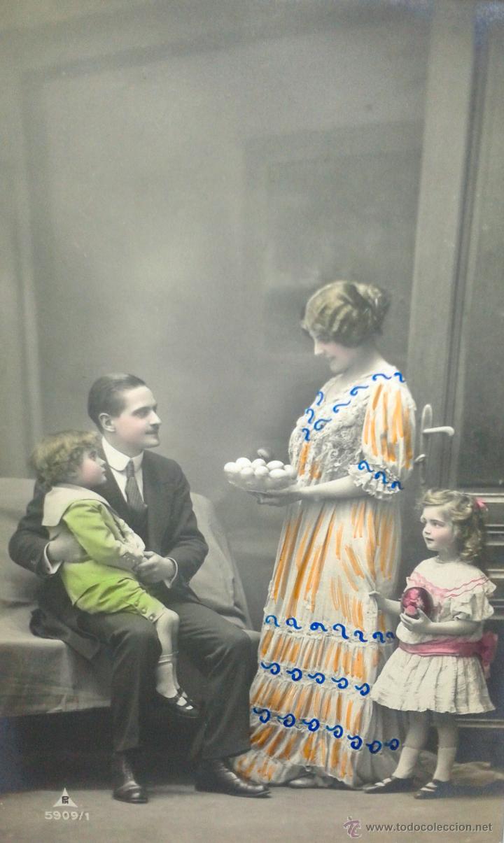 Postales: PRECIOSA POSTAL ANTIGUA DEL A&Ntilde;O  1914 - Foto 1