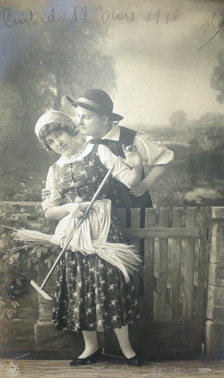 Postales: PRECIOSA POSTAL ANTIGUA DEL A&Ntilde;O 1916 - Foto 1