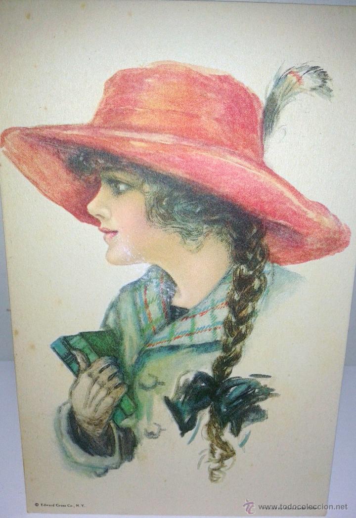 Postales: PRECIOSA POSTAL ANTIGUA DEL A&Ntilde;O 1917 - Foto 1