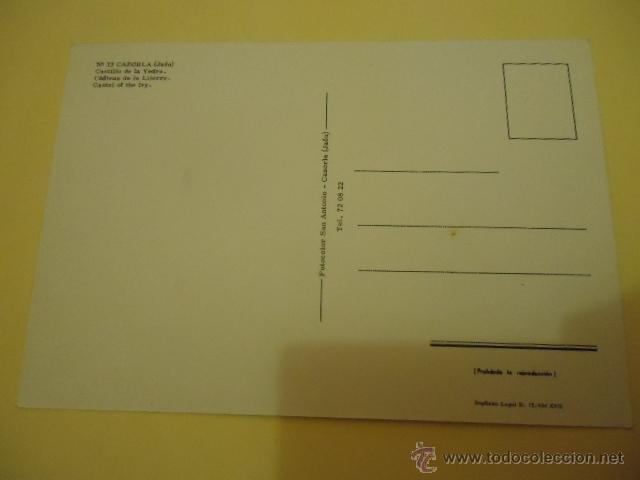 Postales: antigua postal N 33 CAZORLA JAEN CASTILLO DE LA YEDRA - Foto 2