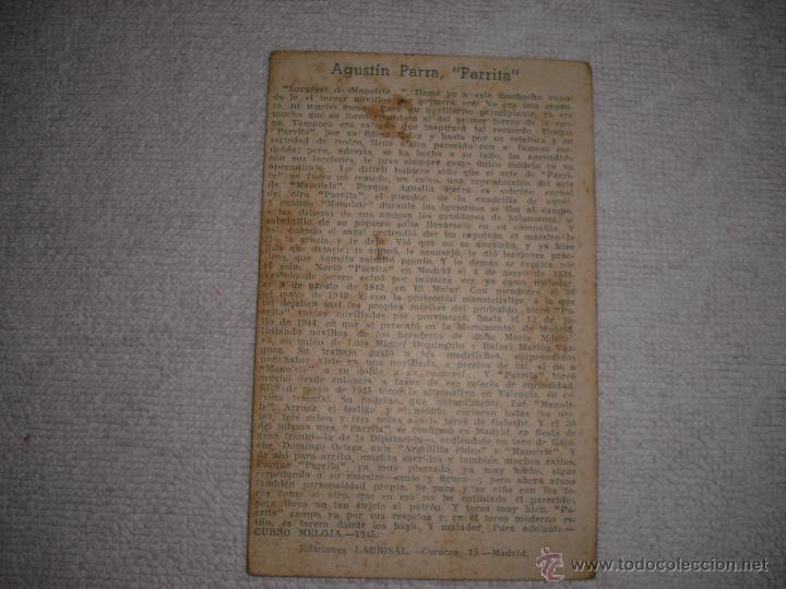 Postales: AGUSTIN PARRA   PARRITA  FIRMADA - Foto 2