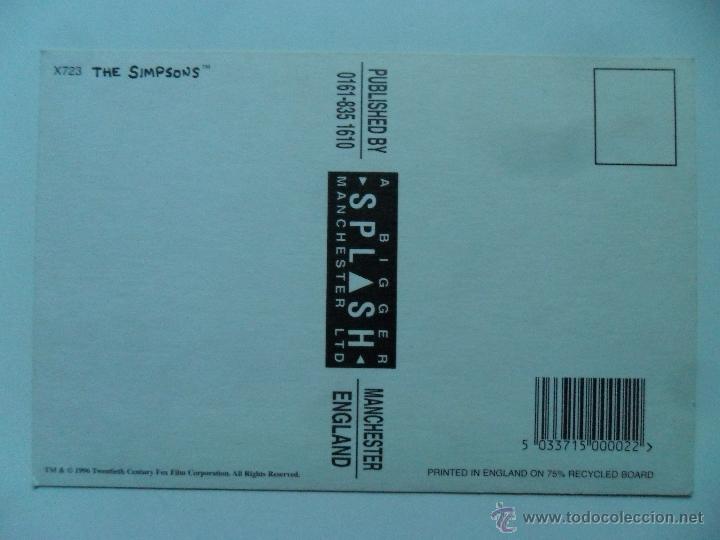 Postales: HOMER SIMPSON D&acute;OH! POSTAL - Foto 2