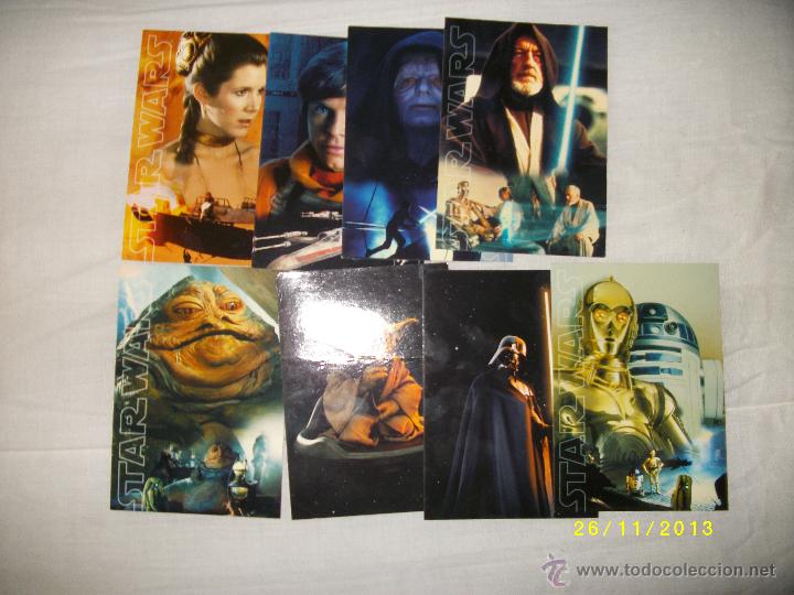 Postales: STAR WARS- 8 POSTALES- BRUSELAS- MOBISTAR