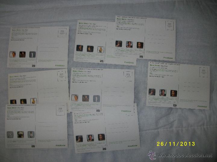 Postales: STAR WARS- 8 POSTALES- BRUSELAS- MOBISTAR - Foto 2