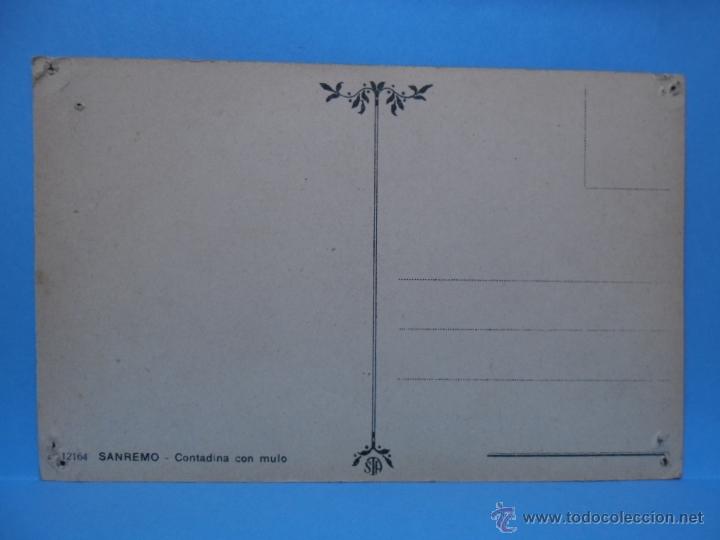 Postales: POSTAL SANREMO - CONTADINA CON MULO - - Foto 2