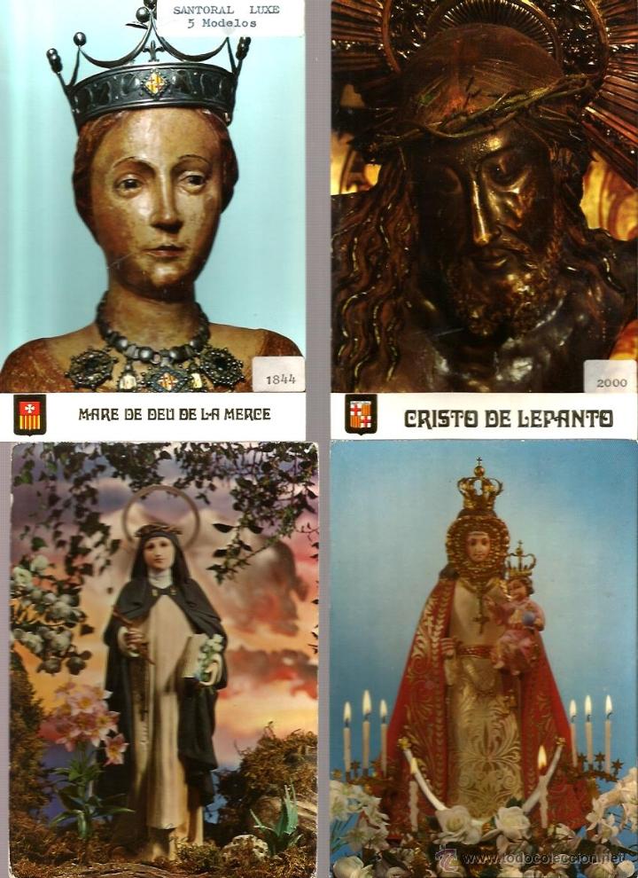 Postales: 12 POSTALES DE VIRGENES, CRISTOS Y SANTOS - Foto 1