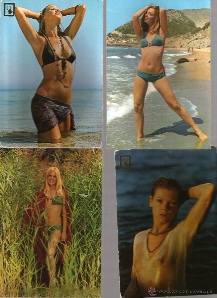 Postales: 4 POSTALES DE CHICAS CON POCA ROPA - Foto 1