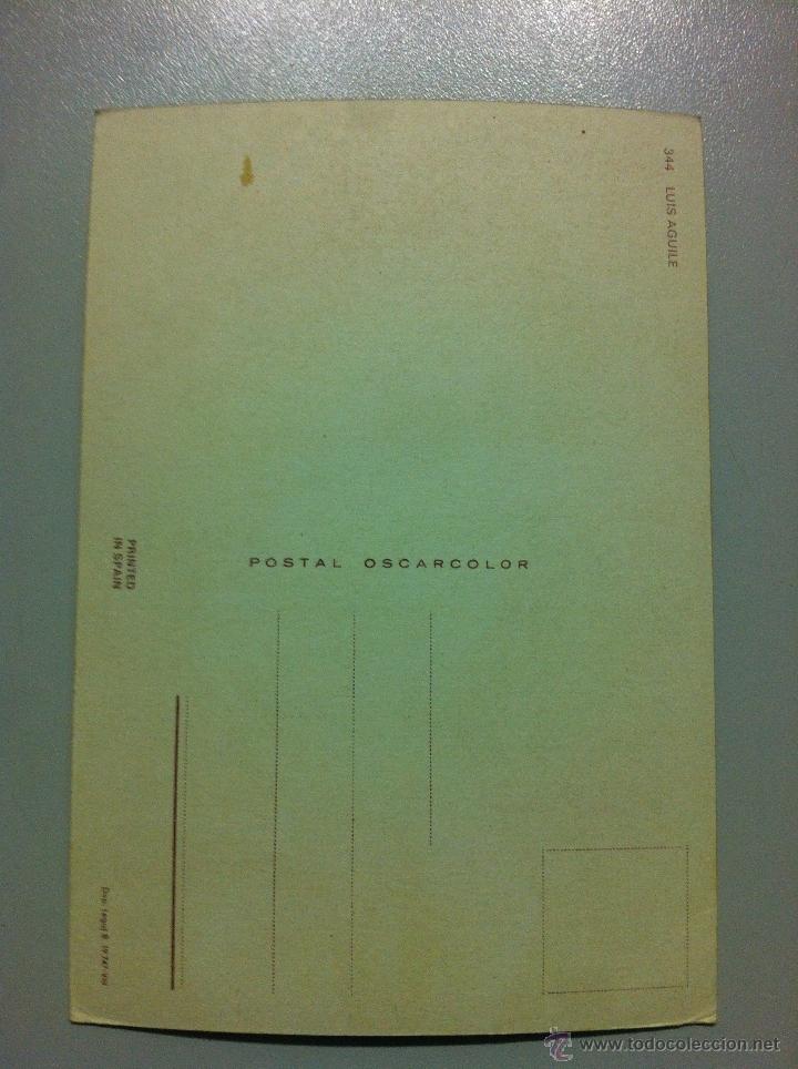 Postales: Postales de cine. 344 Luis Aguile. . Postal sin uso. - Foto 2