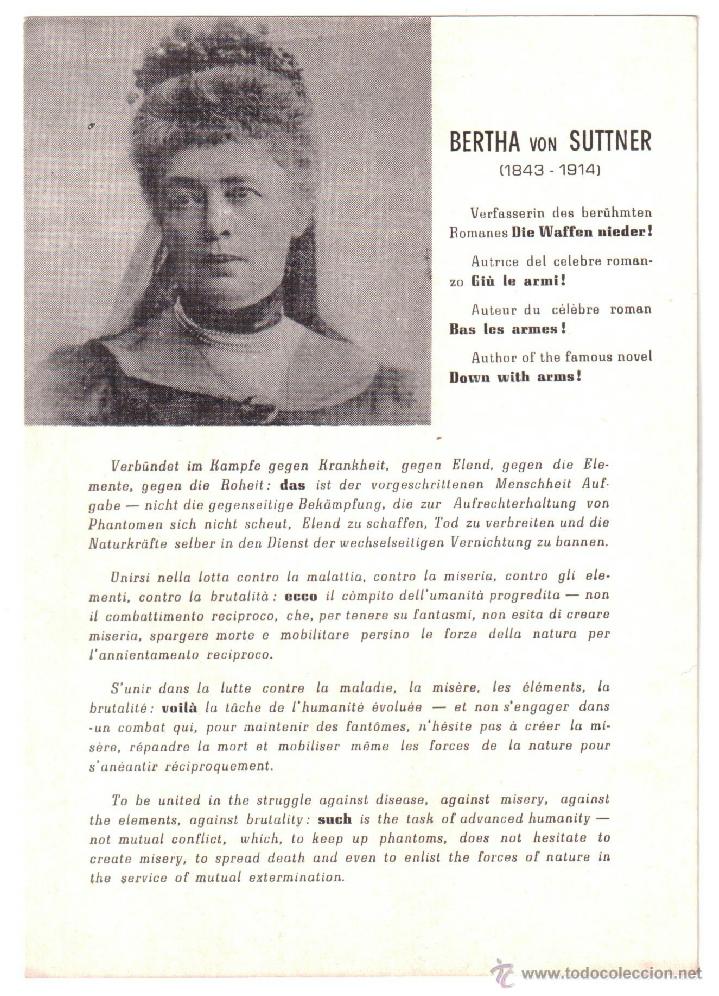 Postales: Bertha von Suttner (1843-1914) - Foto 1
