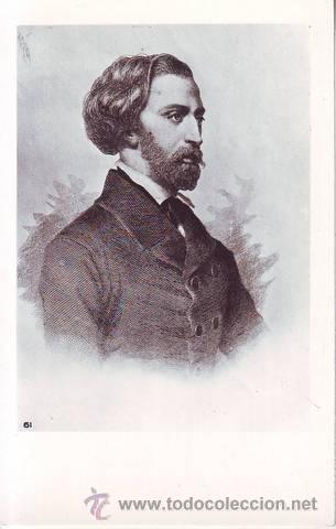 Cartoline: ALFRED DE MUSSET (1810-1857).