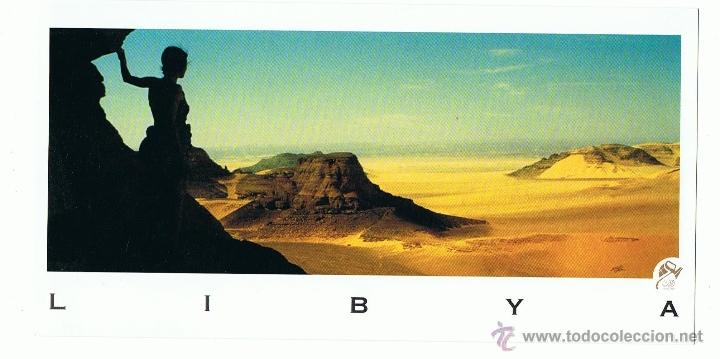Postales: POSTAL LIBYA TADRART AKAKUS.UN PANORAMA DA MOZZARE IL FIATO SIN CIRCULAR