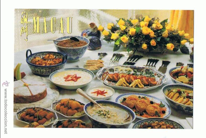 Postales: Postal Gastronomia Macaense - Macau   Sin circular - Foto 1