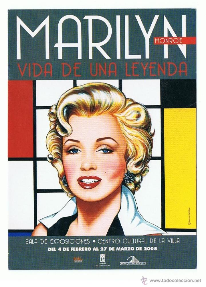 Postales: POSTAL MARILYN MONROE VIDA DE UNA LEYENDA CENTRO CULTURAL DE LA VILLA - MADRID 2005 SIN CIRCULAR