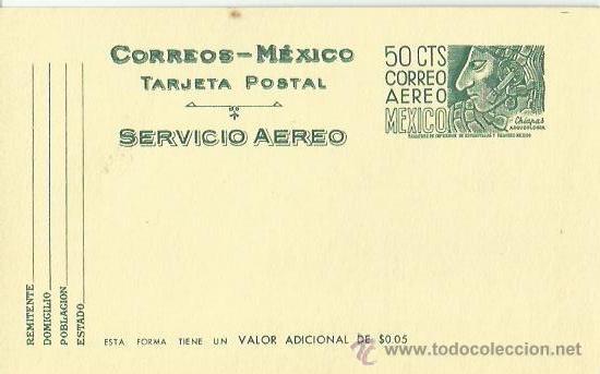 Cartoline: TARJETA POSTAL. MEXICO. SERVICIO AEREO.