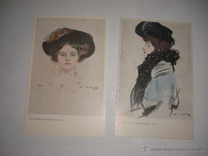 Postales: 2 POSTALES ARTISTICAS DE ESPA&Ntilde;A CARTOFILA. FACSIMIL - Foto 1