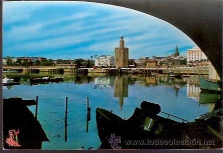 Postales: POSTAL ESCRITA - SEVILLA - TORRE DEL ORO - Foto 1