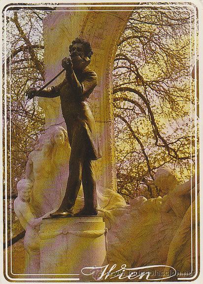 Postales: Johan Strauss (estatua en Viena) - Foto 1