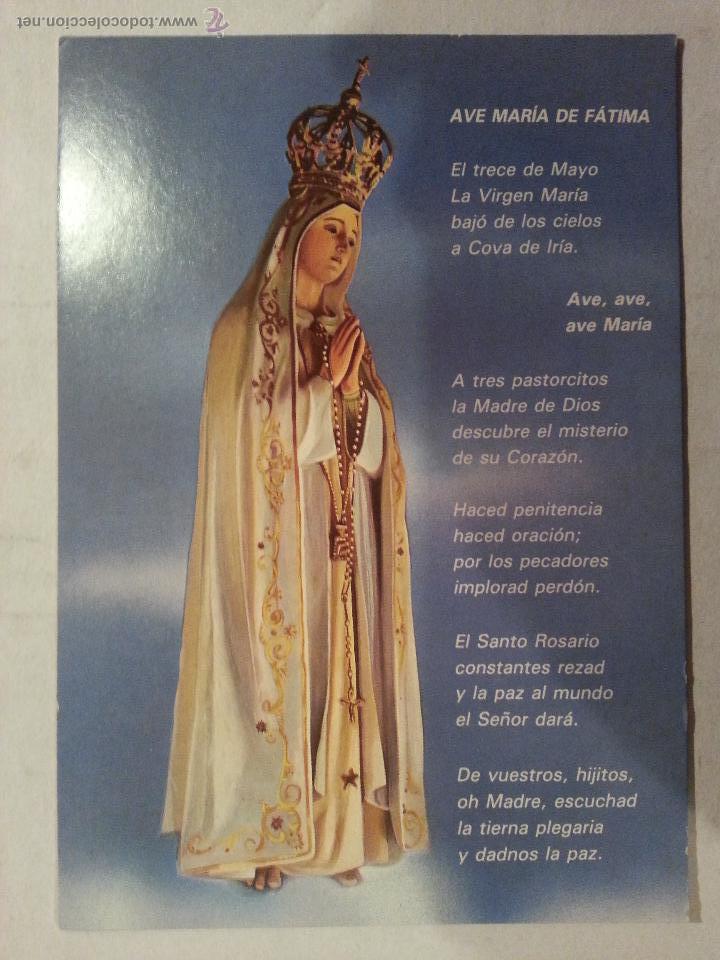 Postales: postal r 1446 virgen de fatima - Foto 1