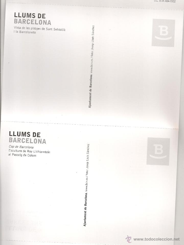 Postales: Llums de Barcelona. Bloc 5 postals - Foto 2