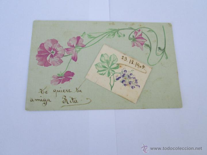 Postales: FELICITACION NAVIDAD CON CALENDARIO - ESCRITA 1905 - CON SELLO - CIRCULADA