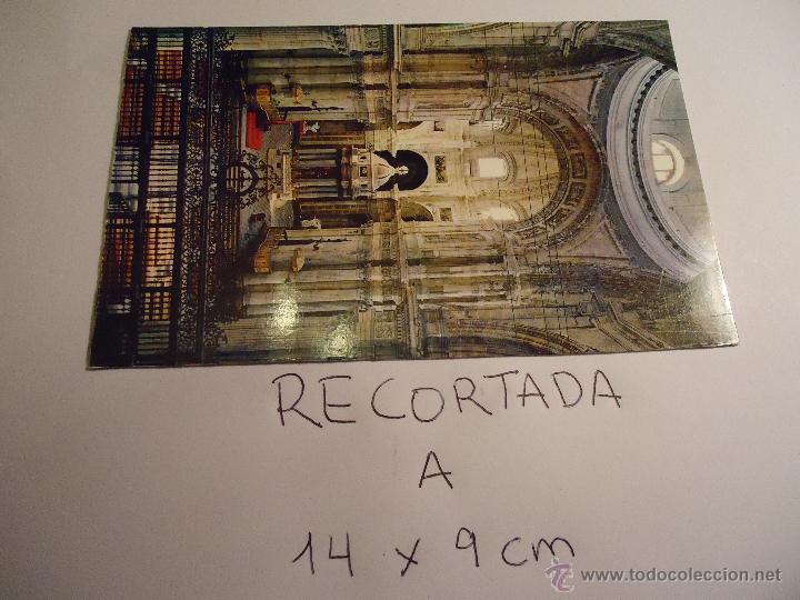Postais: antigua postal recortada por los filos media aproximada 14 x 9 cm catedral cadiz