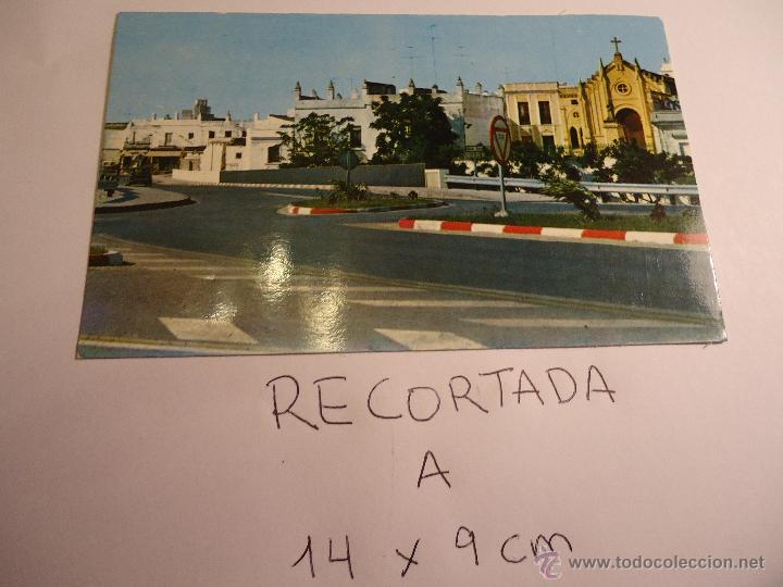 Postais: antigua postal recortada por los filos media aproximada 14 x 9 cm chiclana cadiz