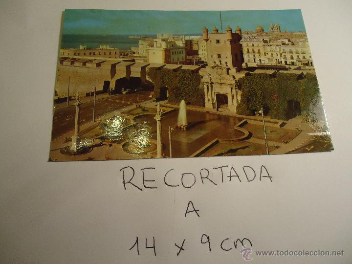 Postais: antigua postal recortada por los filos media aproximada 14 x 9 cm cadiz