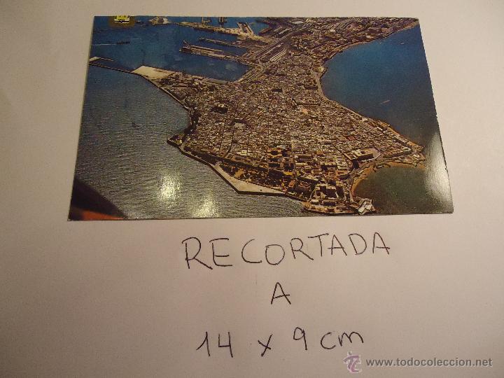 Postais: antigua postal recortada por los filos media aproximada 14 x 9 cm cadiz aerea