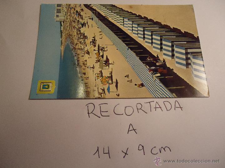 Postais: antigua postal recortada por los filos media aproximada 14 x 9 cm cadiz rota playa